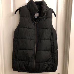 Maternity Black Puffer Vest